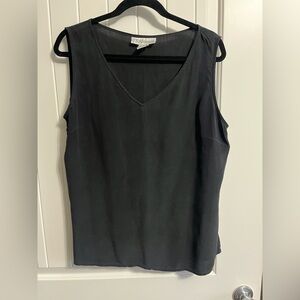 Vintage 100% Silk ASSETS DIANE VIN FURSTENBERG Beautiful Tank Blouse DVF Large